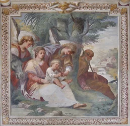 Ruhe auf der Flucht nach Ägypten, Kapelle von Santa Margherita
